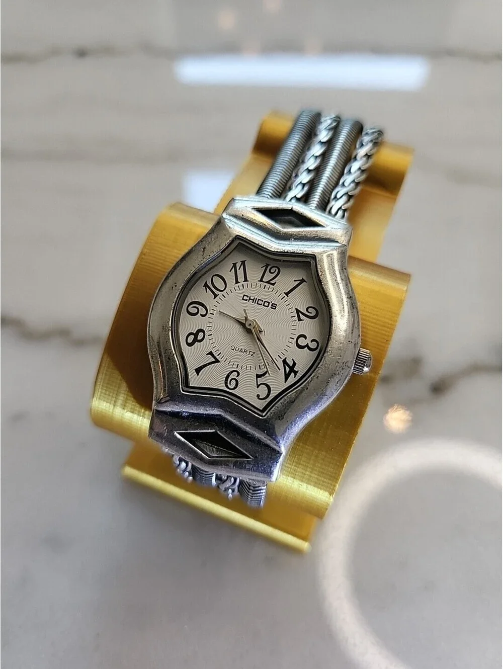 Vtg Chico's Womans Watch New Battery 29mm 7